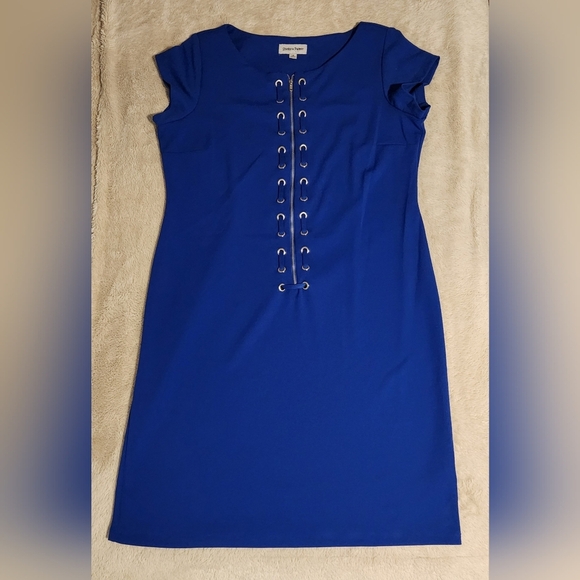 Shelby & Palmer Dresses & Skirts - SHELBY &PALMER WOMEN'S SIZE 14 BLUE SLEEVELESS DREES.